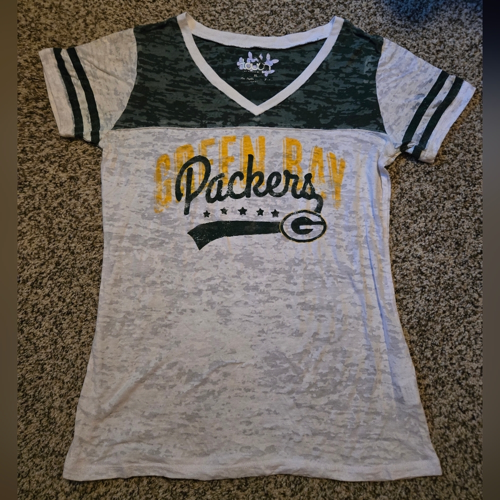 Green Bay Packers Womens Shirt - Touch By Alyssa Milano
